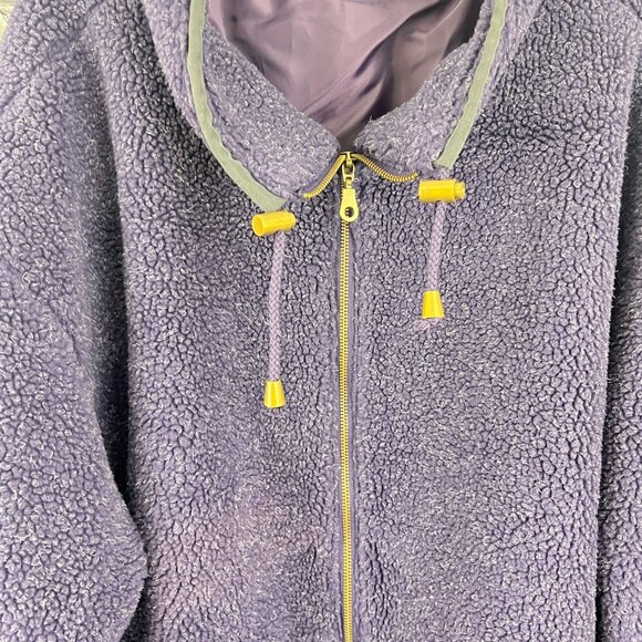 Womens Purple Sherpa  Fleece Coat  220 Hickory 2XL Full Zip Polyester Cozy Warm - Picture 5 of 6